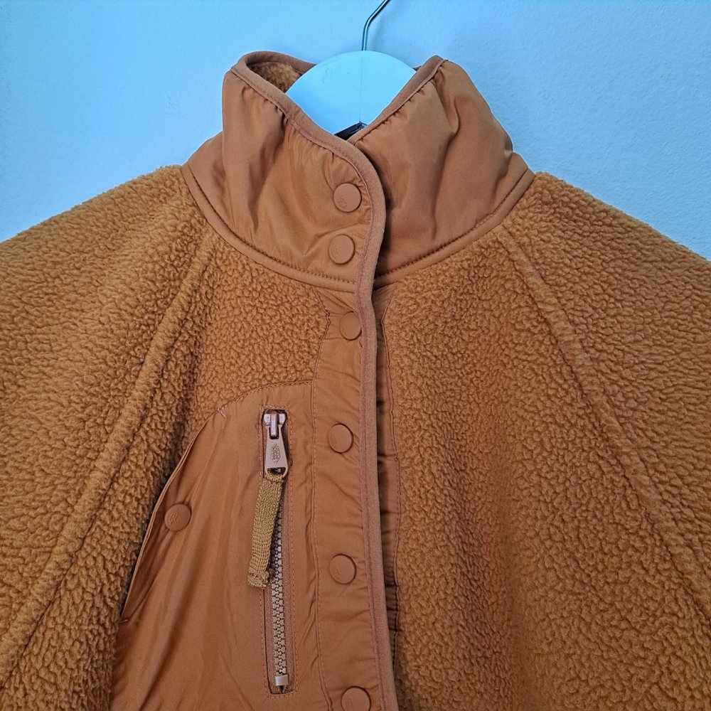 Free People Mustard Yellow Sherpa Jacket - Picture 4 of 15